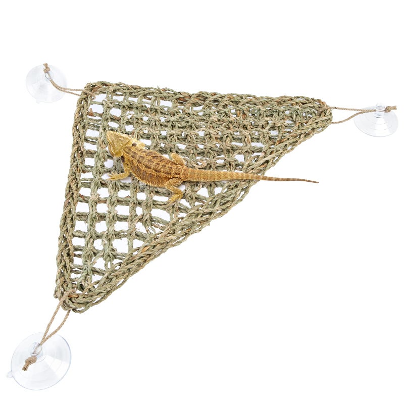 Niteangel Bearded Dragon Hammock Reptile Lounger for Chameleon, Lizards, Gecko, Snakes, Lguana Reptiles, Geckos (Triangle 17'' x 12.5'') - Image 1